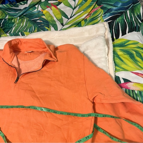 People of Leisure XL Unisex Cotton 1/4 Zip Casual Spring Travel Sweatshirt - Picture 4 of 7